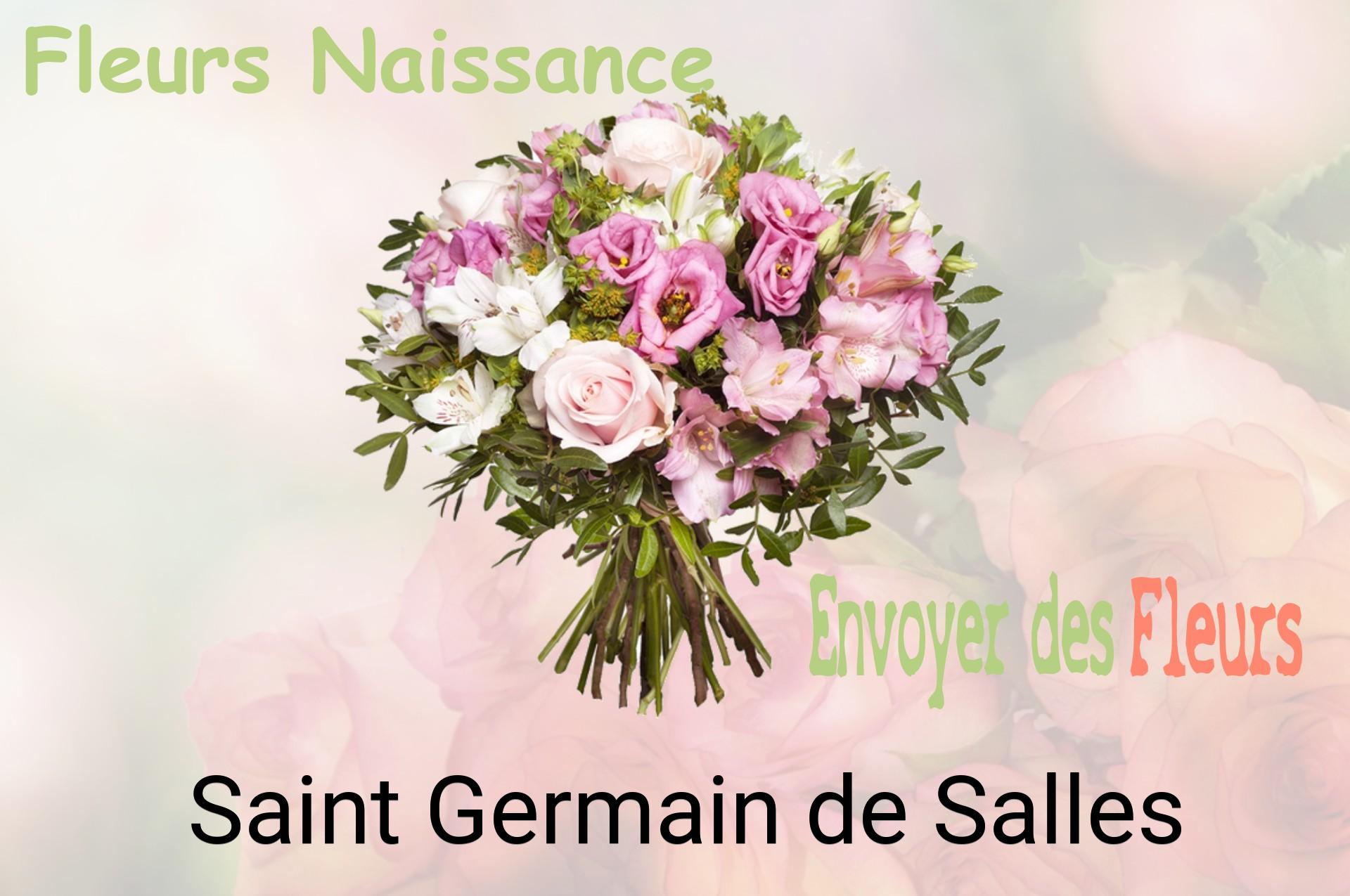 Bouquet de fleurs de naissance livré à Saint-Germain-de-Salles